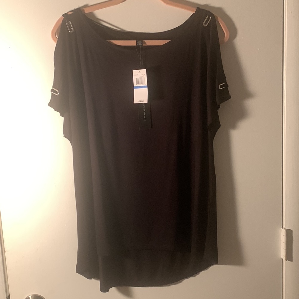 NWT Cable & Gauge women’s Blouse. Black. XL